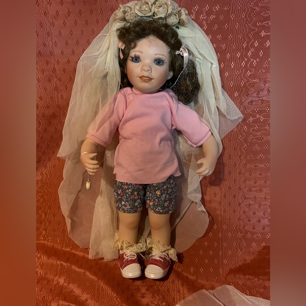 GANZ Doll with Pink Top and Floral Shorts